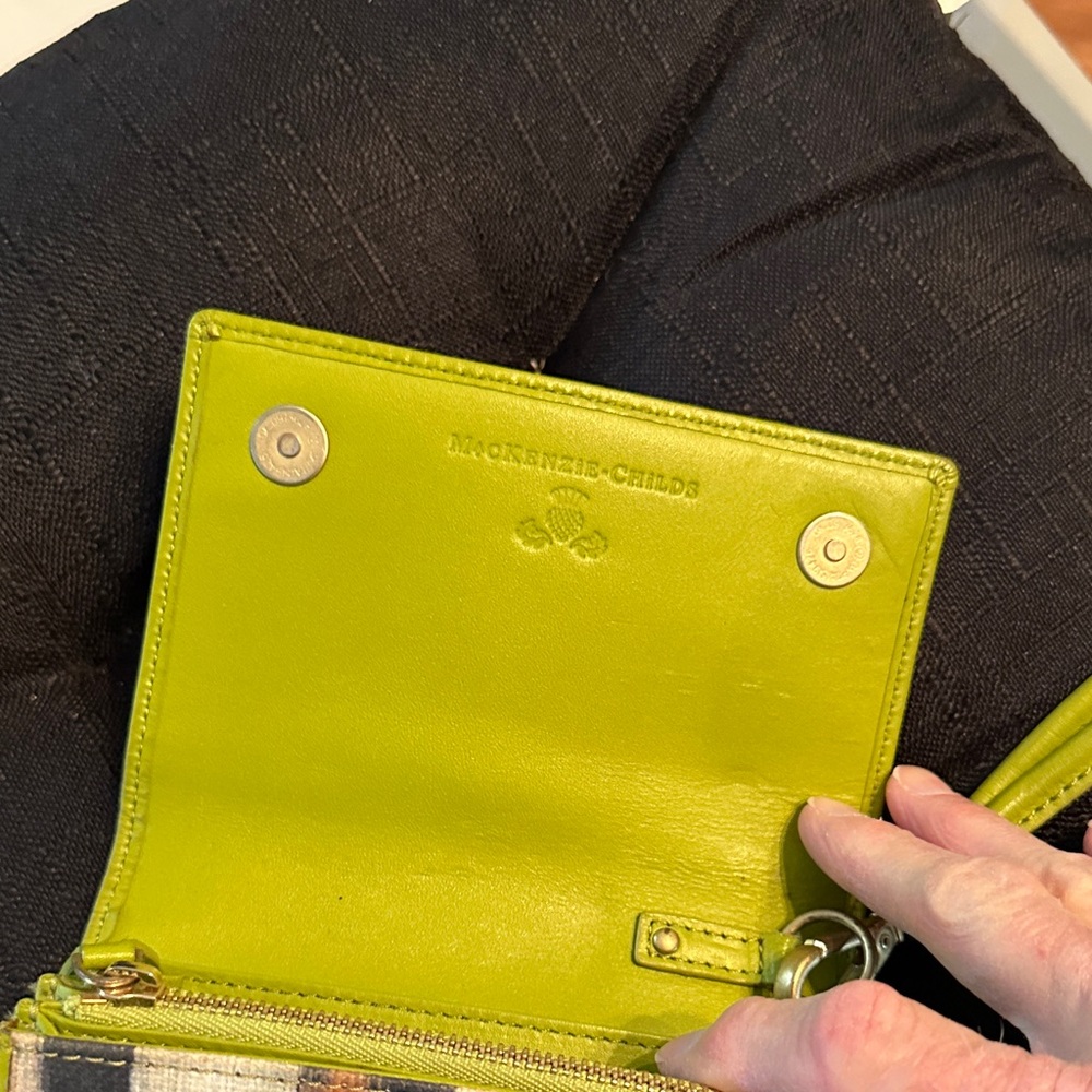 MacKenzie-Childs Checkered Wristlet - Picture 2 of 3